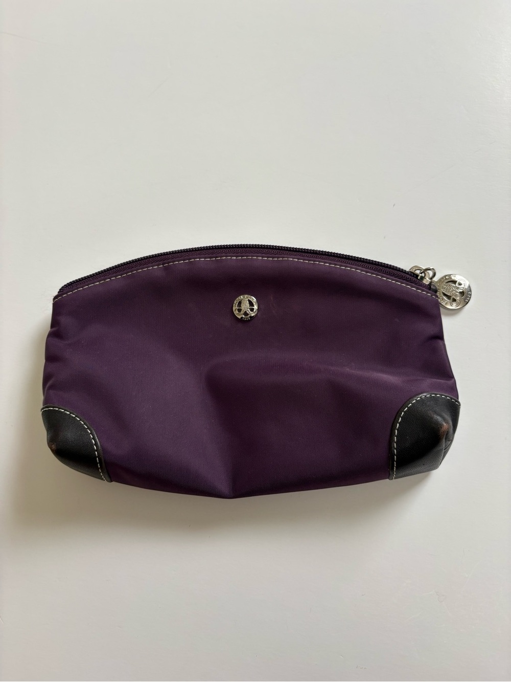 Maison Pourchet Mini Zip Pouch Bag Purple
